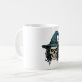 Mug Conception de chemise vectorielle Halloween Crâne (Devant gauche)
