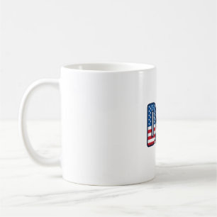 Mug Conception de chemise vectorielle Papa patriotique