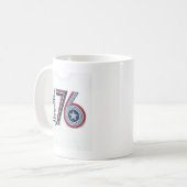 Mug Conception de chemise vectorielle patriotique Vint (Devant gauche)