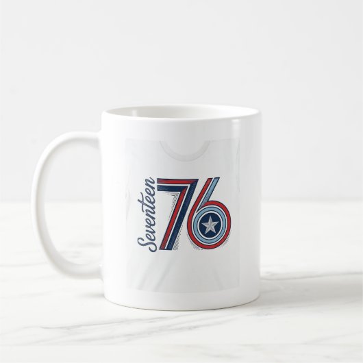 Mug Conception de chemise vectorielle patriotique Vint (Gauche)