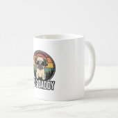 Mug Conception de chemise vectorielle pour chien Pug D (Devant droit)