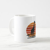 Mug Conception de chemise vectorielle Safari Coucher d (Devant gauche)