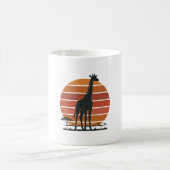Mug Conception de chemise vectorielle Safari Coucher d (Centre)