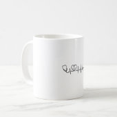 Mug Conception de chemise vectorielle Stéthoscope Batt (Devant gauche)