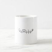 Mug Conception de chemise vectorielle Stéthoscope Batt (Centre)