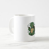 Mug Conception de chemise vectorielle tortue stoner vi (Devant gauche)
