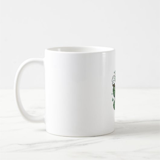 Mug Conception de chemise vectorielle tortue stoner vi (Gauche)