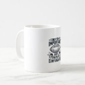 Mug Conception de chemise vintage d'éducation de footb (Devant gauche)