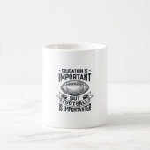 Mug Conception de chemise vintage d'éducation de footb (Centre)