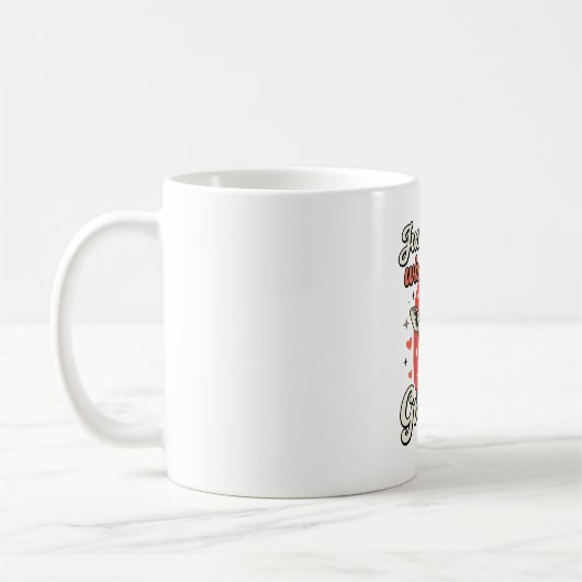 Mug Conception de chemise vintage pour fille amoureuse (Gauche)