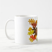 Mug Conception de chêne de feuille de saison d'automne (Gauche)