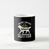 Mug Conception de cheveux de chien Retriever doré pail (Centre)