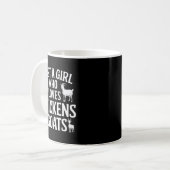 Mug Conception de chèvre cool pour filles femmes éleva (Devant gauche)