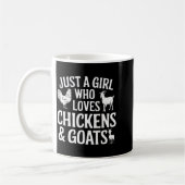Mug Conception de chèvre cool pour filles femmes éleva (Gauche)