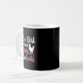 Mug Conception de chèvre de poulet cool pour femmes fi (Devant gauche)
