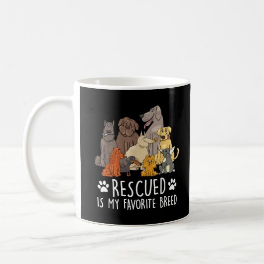 Mug Conception de chien drôle pour hommes et femmes av (Gauche)