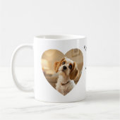 Mug Conception de Chien en Forme de Cœur – “Bonheur su (Gauche)