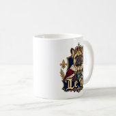 Mug Conception de chien royal roi Bouledogue français (Devant droit)