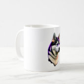 Mug Conception de chiens Husky (Devant gauche)