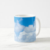 Mug Conception de ciel de cieux d'arrière - plan de (Devant droit)