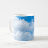 Mug Conception de ciel de cieux d'arrière - plan de (Devant gauche)
