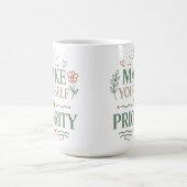 Mug Conception de citation botanique de mise en priori (Centre)