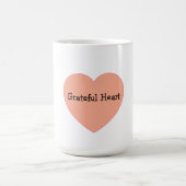 Mug Conception de citation cardiaque positive Grateful (Centre)