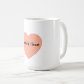 Mug Conception de citation cardiaque positive Grateful (Devant droit)