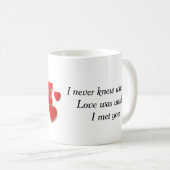 Mug Conception de citation d'amour de cœur 💘 pour un (Devant droit)