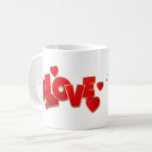 Mug Conception de citation d'amour de cœur 💘 pour un (Devant gauche)