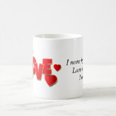 Mug Conception de citation d'amour de cœur 💘 pour un (Centre)