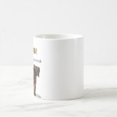 Mug Conception de citation de café de chiot mignon de (Centre)