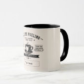 Mug Conception de citation de café personnalisée – Nom (Devant droit)
