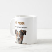 Mug Conception de citation de café pour maman de chien (Devant gauche)