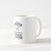 Mug Conception de citation de cheveux de chien drôle d (Devant droit)