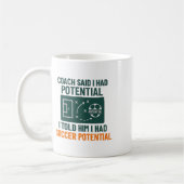 Mug Conception de citation de coach de tableau noir de (Gauche)