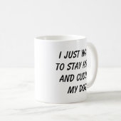 Mug Conception de citation de maman de chien drôle à l (Devant droit)