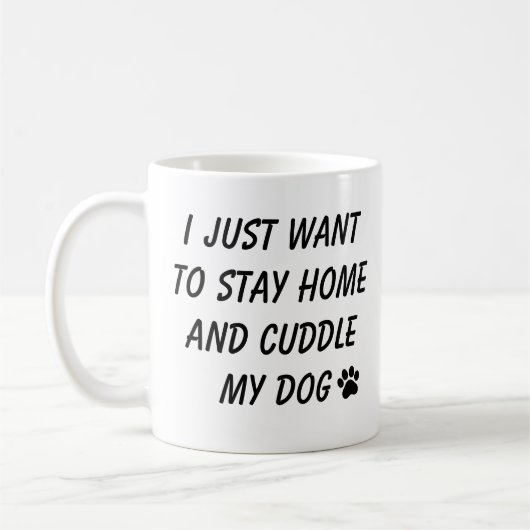 Mug Conception de citation de maman de chien drôle à l (Gauche)