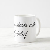 Mug Conception de citation de motivation inspirante (Devant droit)