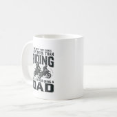 Mug Conception de citation de motocross gravure vintag (Devant gauche)