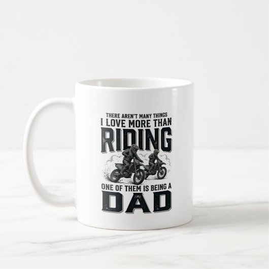 Mug Conception de citation de motocross gravure vintag (Gauche)