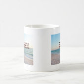 Mug Conception de citation de rivage de sable émouvant (Centre)