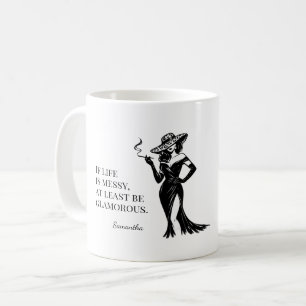 Mug Conception de citation de style Glam personnalisée