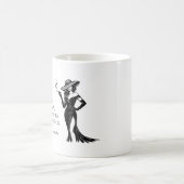 Mug Conception de citation de style Glam personnalisée (Centre)