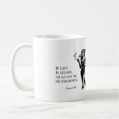 Mug Conception de citation de style Glam personnalisée (Gauche)