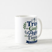 Mug Conception de citation des Écritures sur la confia (Devant droit)