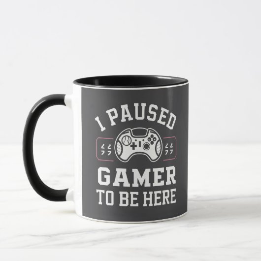 Mug Conception de citation J'ai mis le jeu en pause po (Gauche)