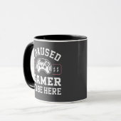 Mug Conception de citation J'ai mis le jeu en pause po (Devant gauche)