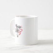 Mug Conception de citation médicale de stéthoscope mig (Devant gauche)