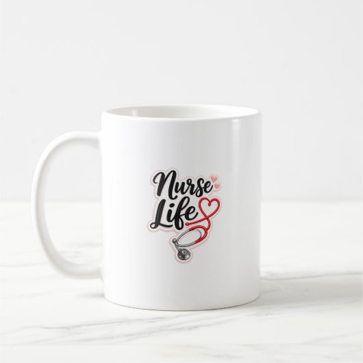 Mug Conception de citation médicale de stéthoscope mig (Gauche)